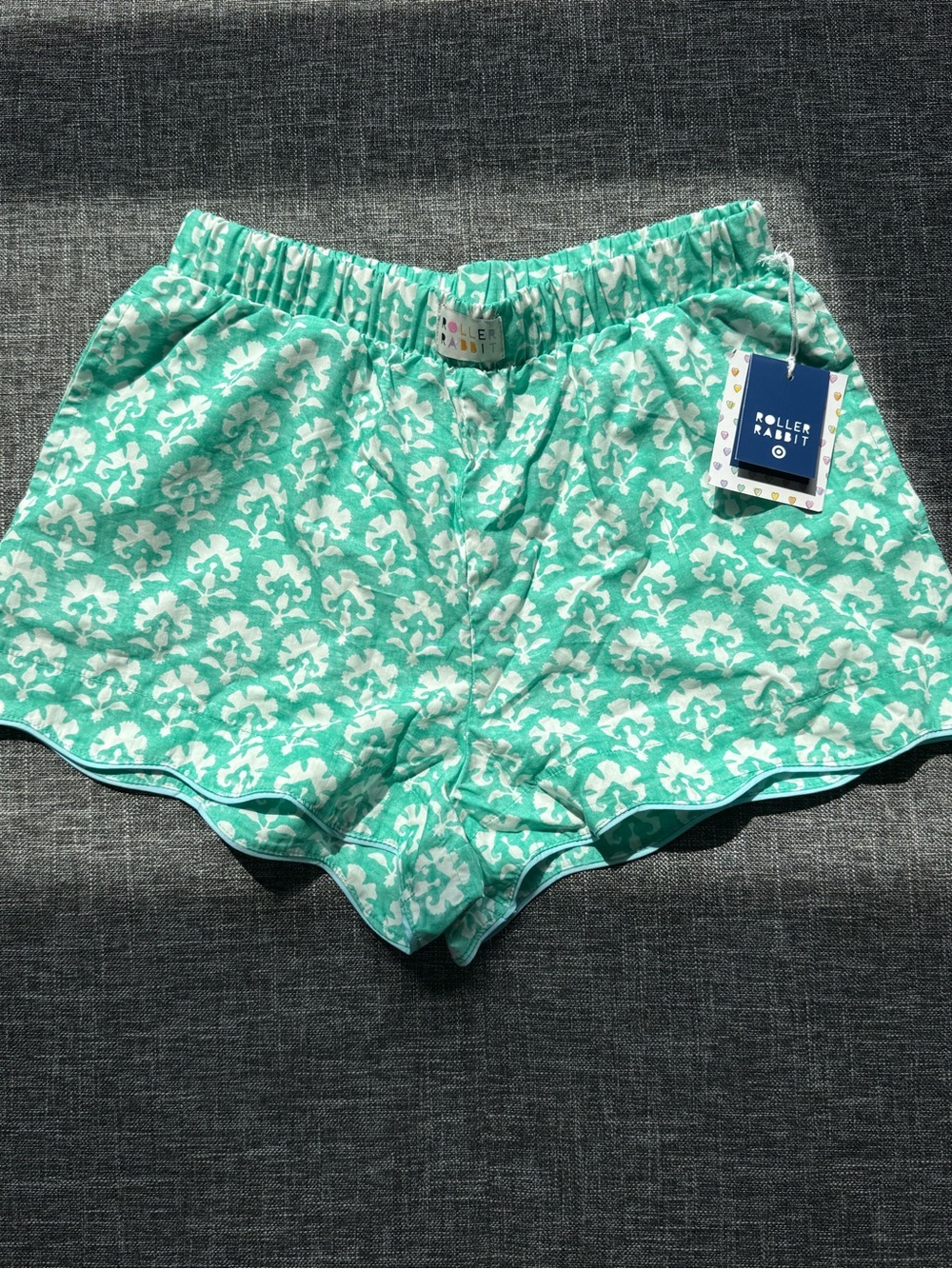 Roller Rabbit Seafoam Green Floral Boxer Shorts